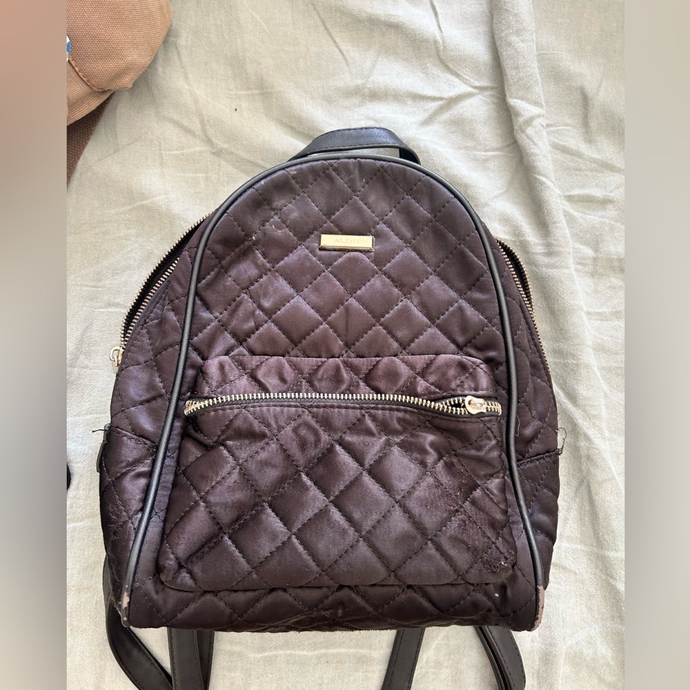 Mini black backpack